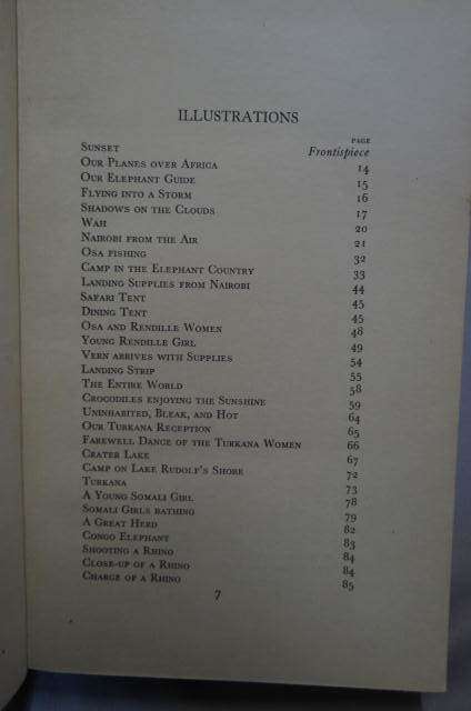 Over African Jungles. Martin Johnson. 1935 by aeroplane over Africa, 60 000 miles.